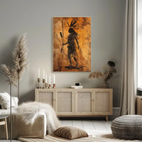 Artistic Visual Storytelling Iconic Figure Poster