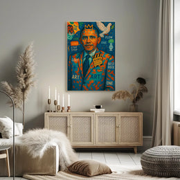 Rock and Roll King: Abstract and Pop Culture Poster