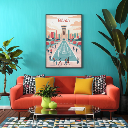 Tehran's Urban Vibes Poster