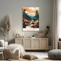 Hot Springs National Park Vintage Travel Poster