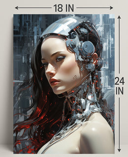 Cybernetic Elegance Poster PosterGoat