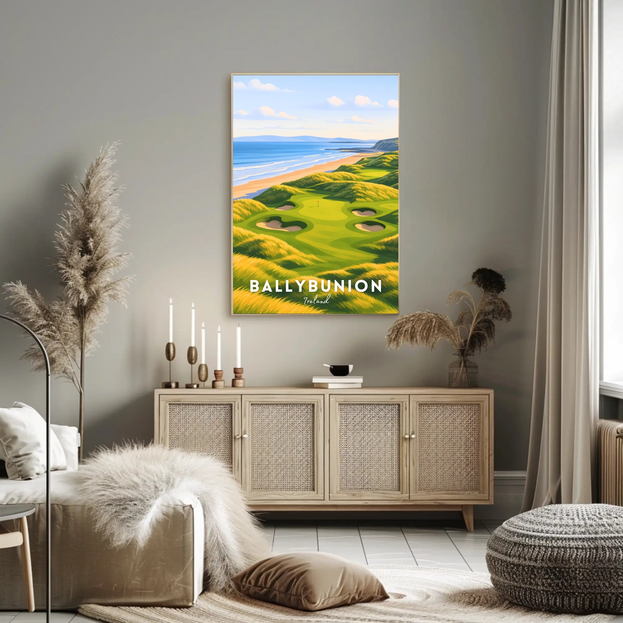 Ballybunion Coastal Golf Course Scenic Travel Poster