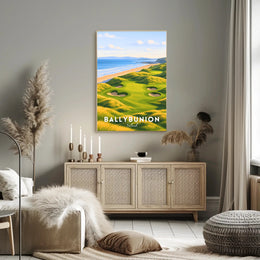 Ballybunion Coastal Golf Course Scenic Travel Poster