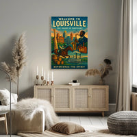 Welcome to Louisville The Heart of Kentucky Poster