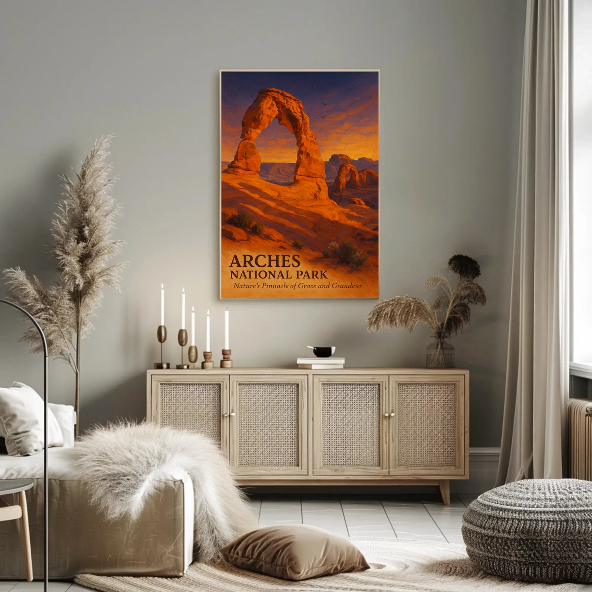 Delicate Arch Sunset: Majestic Nature Wall Art