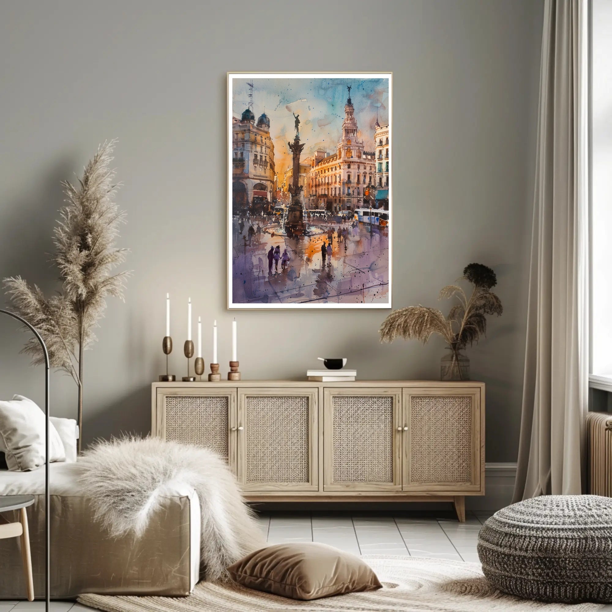 Urban Elegance at Dusk Poster PosterGoat