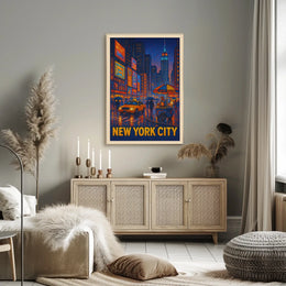 New York City Nightlife Poster