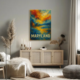 Maryland Abstract Landscape Abstract Poster