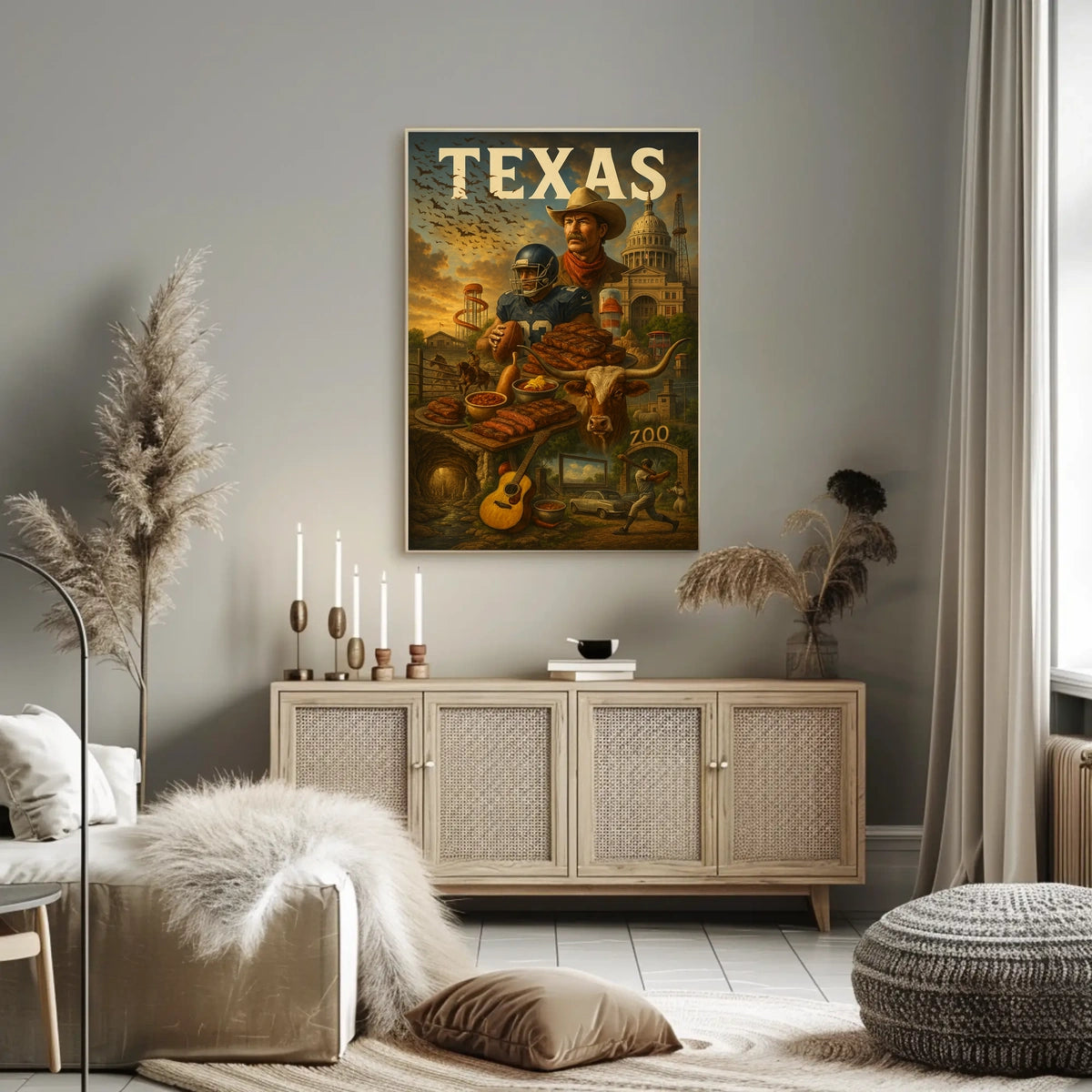 Texas Heritage Montage Poster