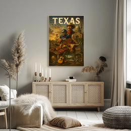 Texas Heritage Montage Poster