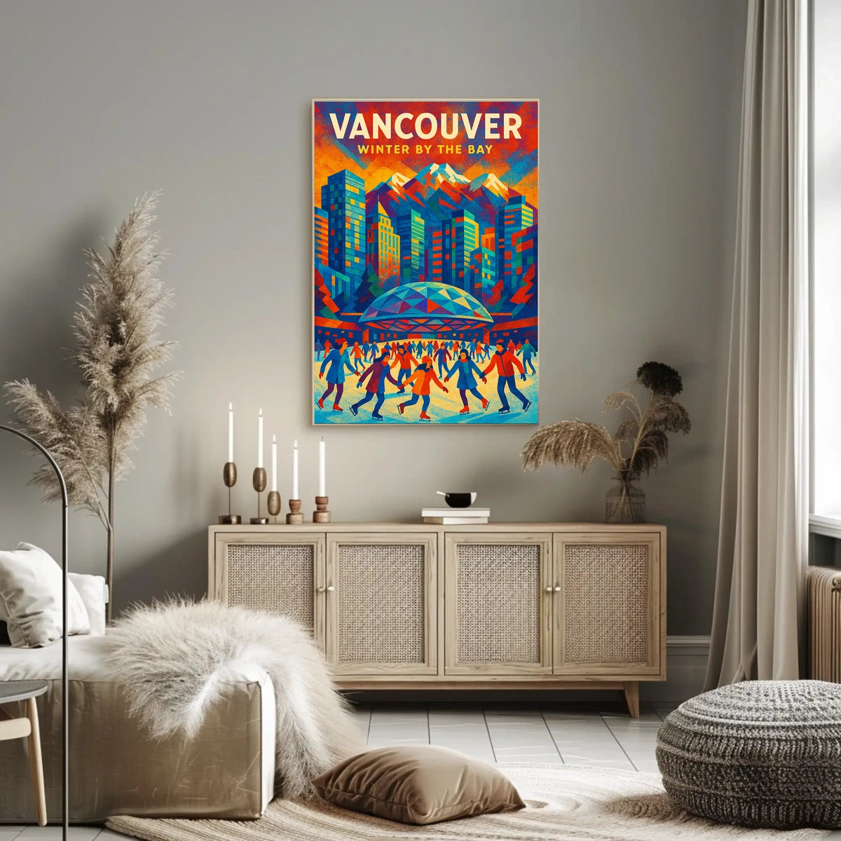 Vancouver Winter by the Bay Poster