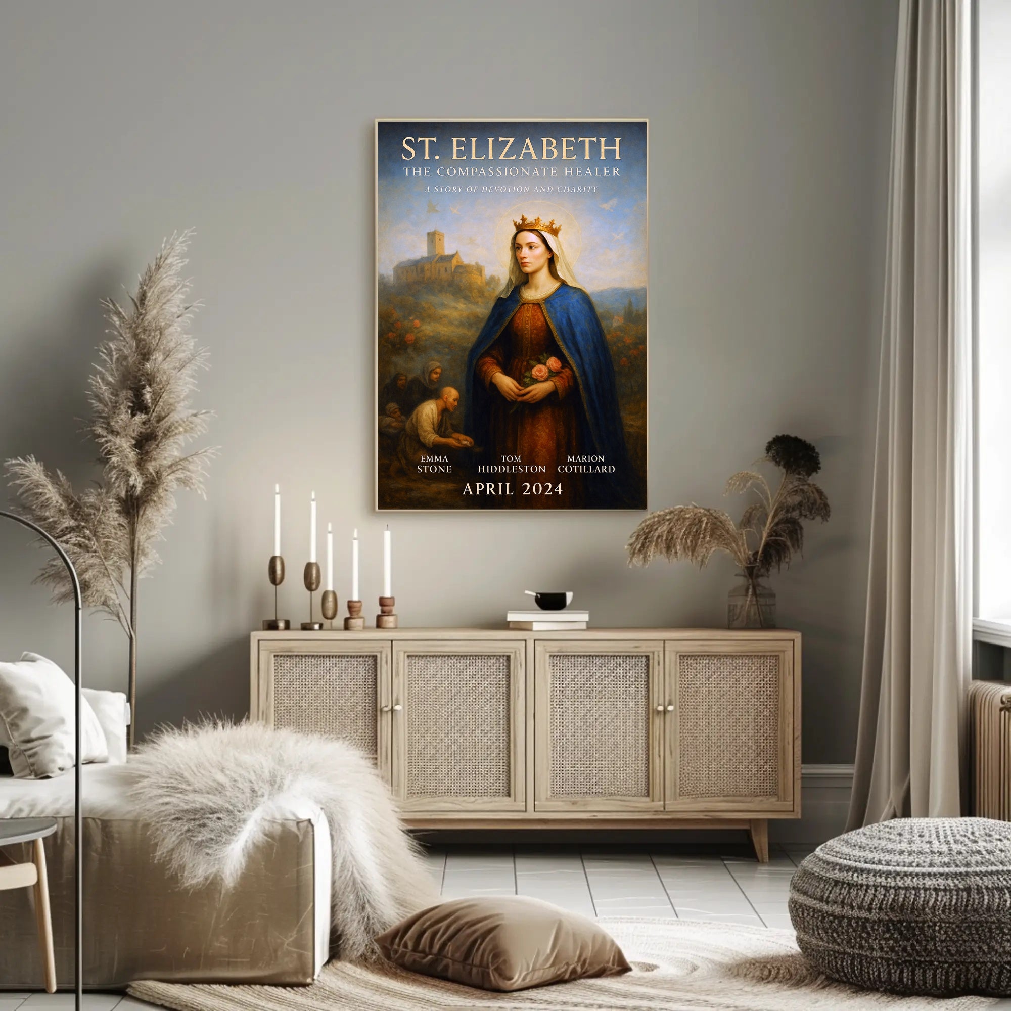 St. Elizabeth The Compassionate Healer Poster PosterGoat