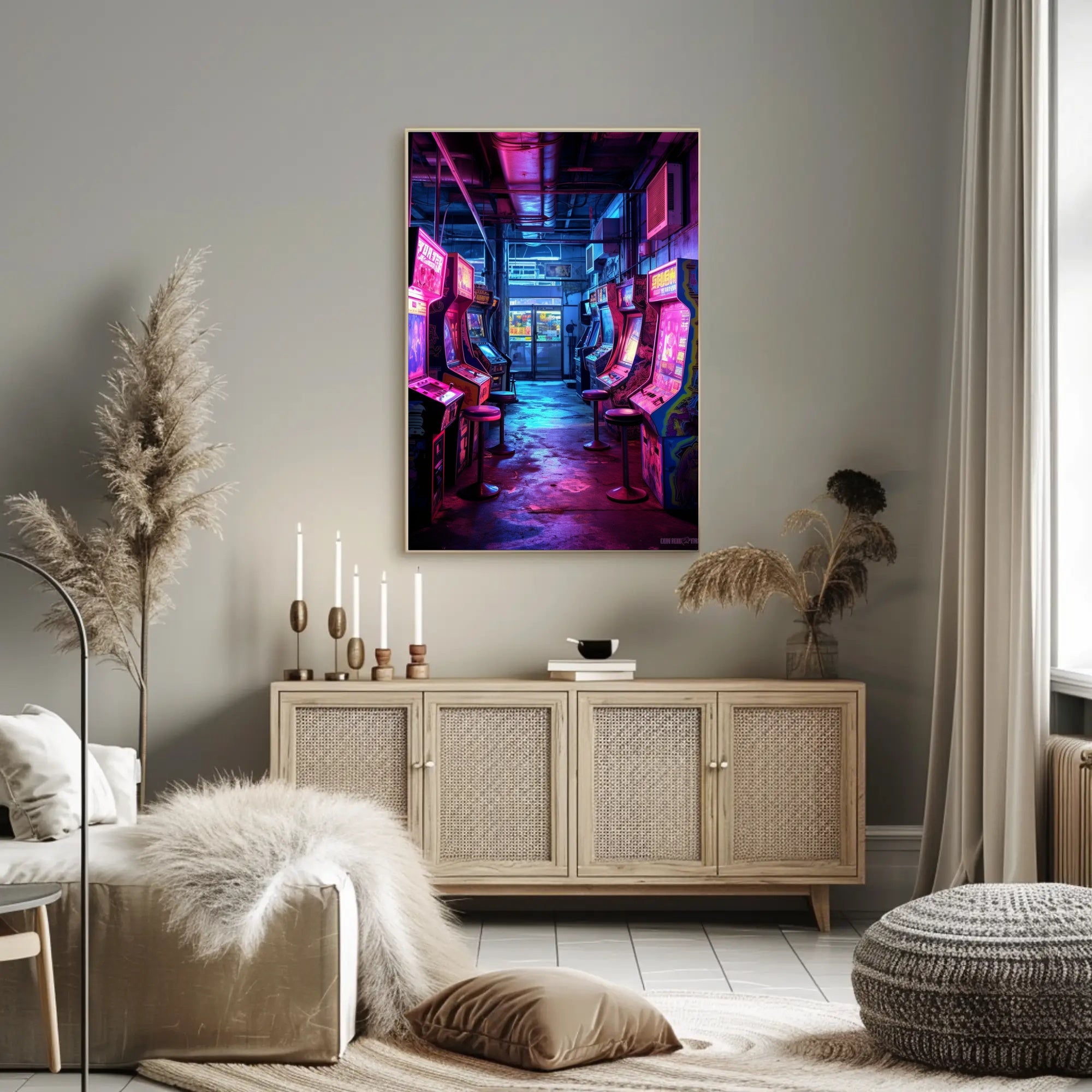 Retro Arcade Haven Poster