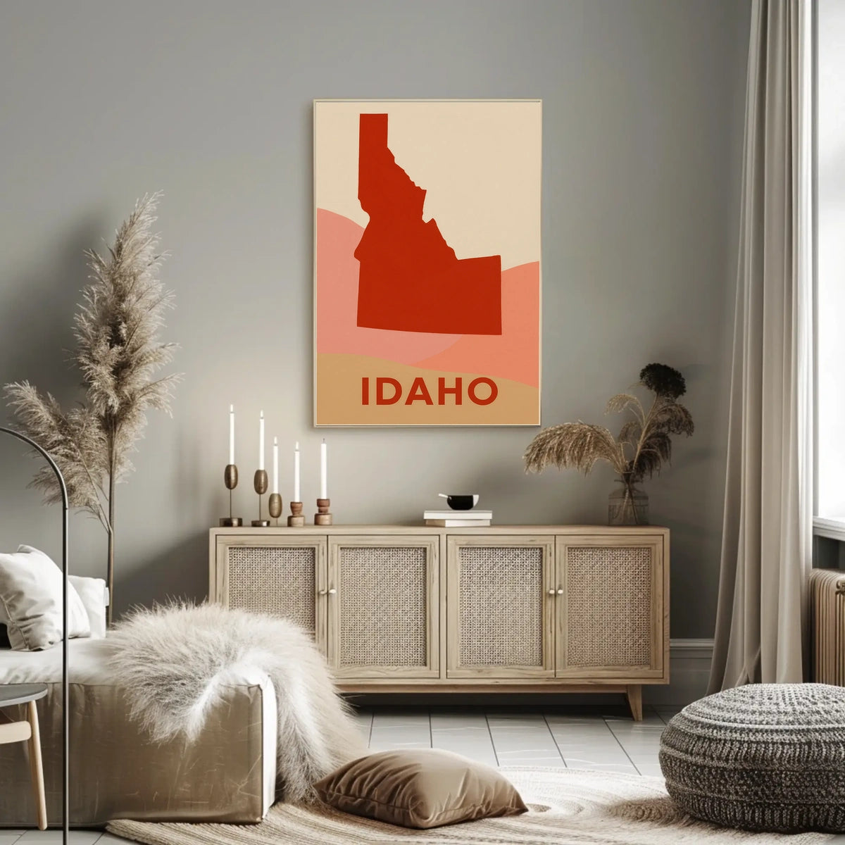 Idaho Silhouette Poster