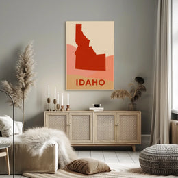 Idaho Silhouette Poster