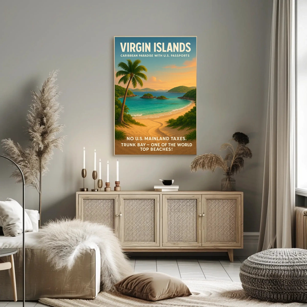 Virgin Islands Caribbean Paradise Poster