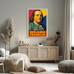 Benjamin Franklin Iconic Statesman Poster