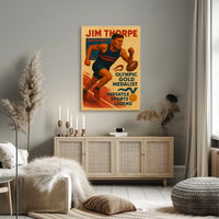 Celebrating an Olympic Legend Jim Thorpe Poster