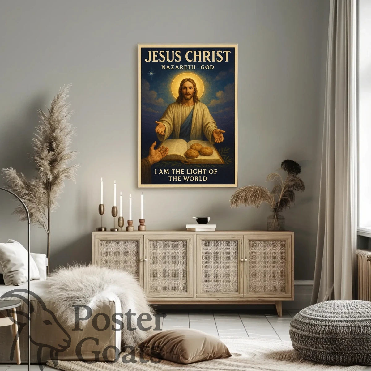 Jesus Christ Spirituality Poster for Inspirational Settings
