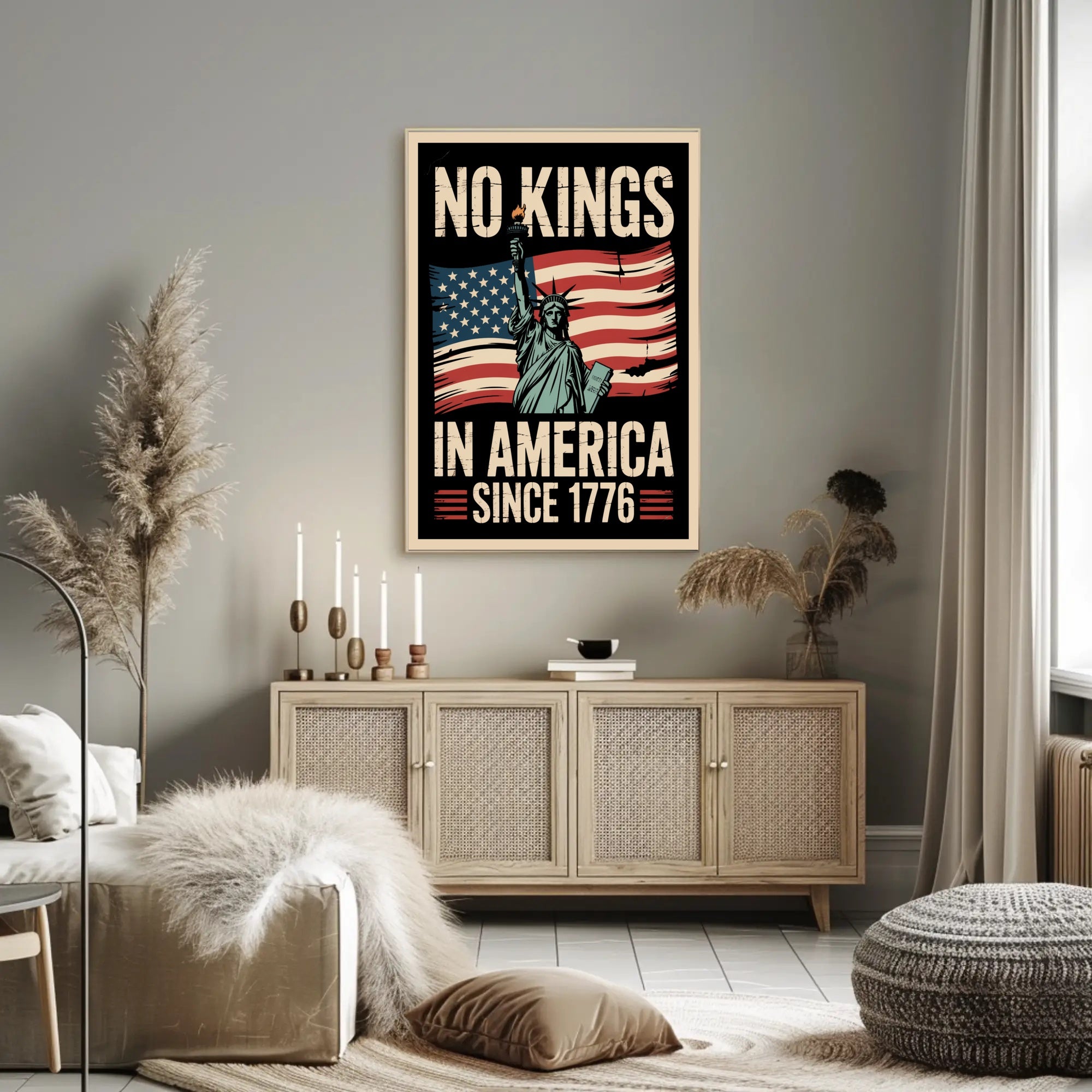 Patriotic Independence Statue of Liberty Political or Propaganda Poster