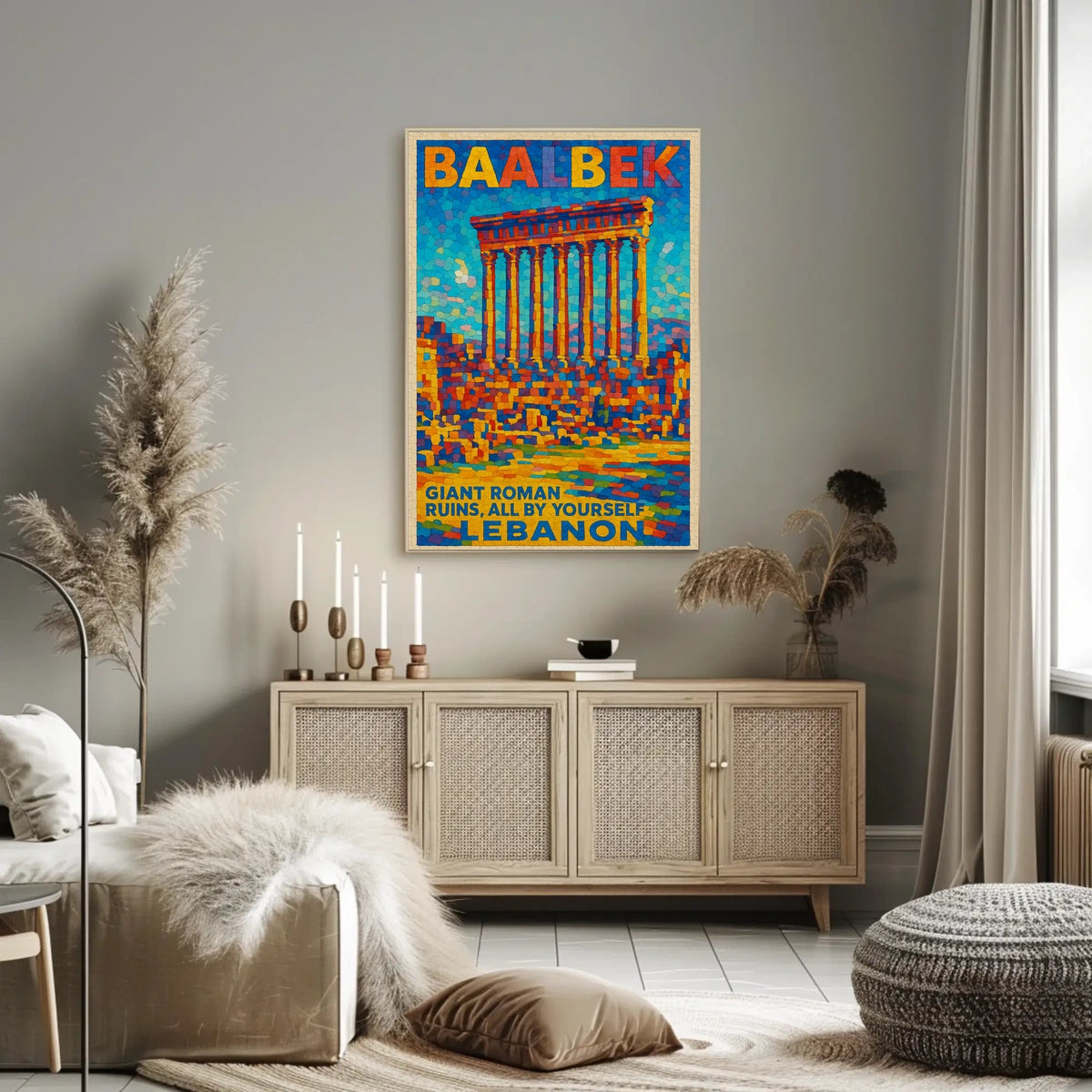 Baalbek Explore The Ancient Ruins Poster