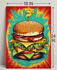 The Ultimate Burger Explosion Poster PosterGoat
