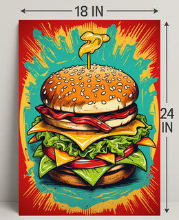 The Ultimate Burger Explosion Poster PosterGoat