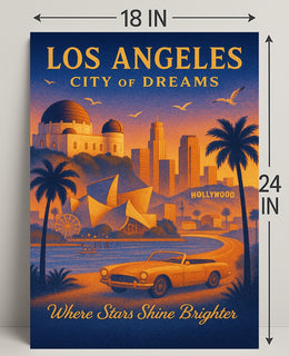 Los Angeles City of Dreams Poster Print PosterGoat