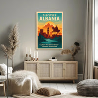 Albania Vintage Travel Poster Wall Art Print