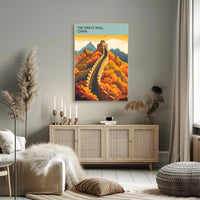 The Great Wall China Travel Poster