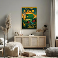 Discover Iowa The Corn State Poster