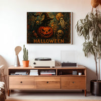 Halloween Night Gothic Spooky Digital Painting Poster