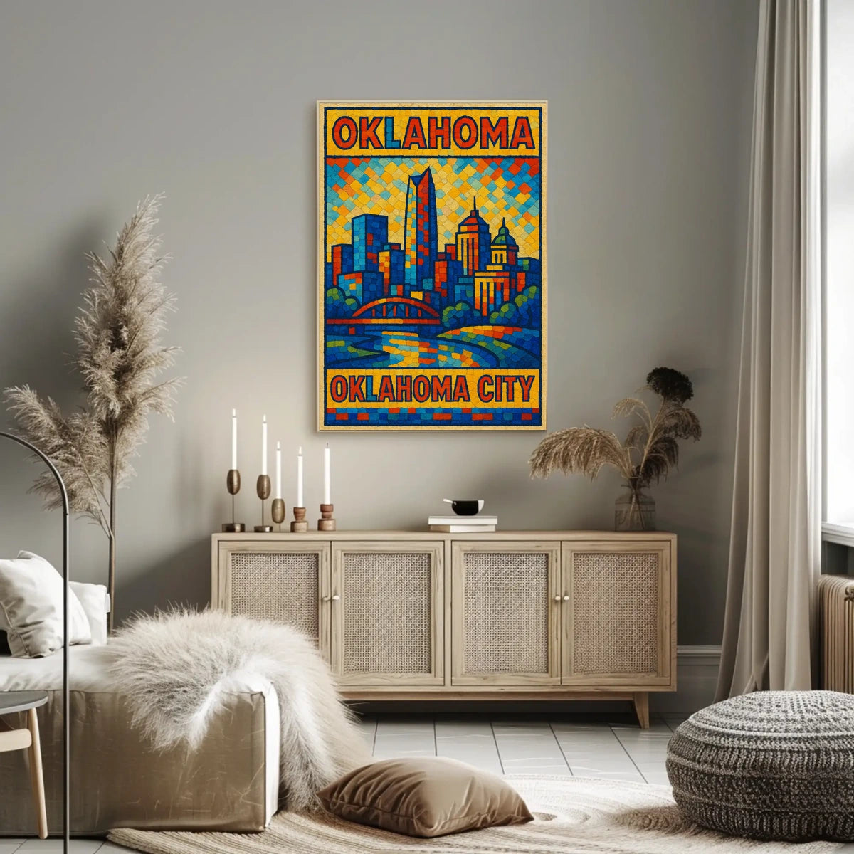Oklahoma City Skyline Poster