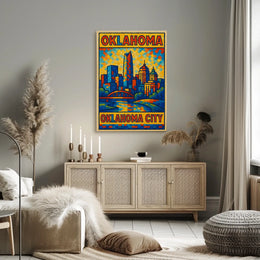 Oklahoma City Skyline Poster