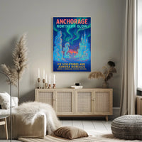 Anchorage Northern Glow Poster