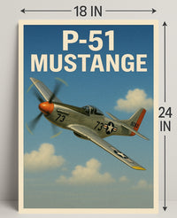 P-51 Mustang Poster PosterGoat