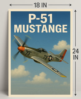 P-51 Mustang Poster PosterGoat