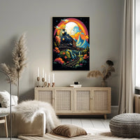 Journey Through A Vibrant Landscape Poster