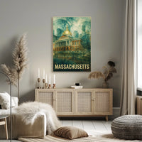 Massachusetts State House Poster
