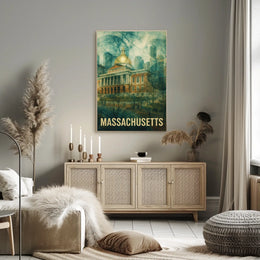 Massachusetts State House Poster