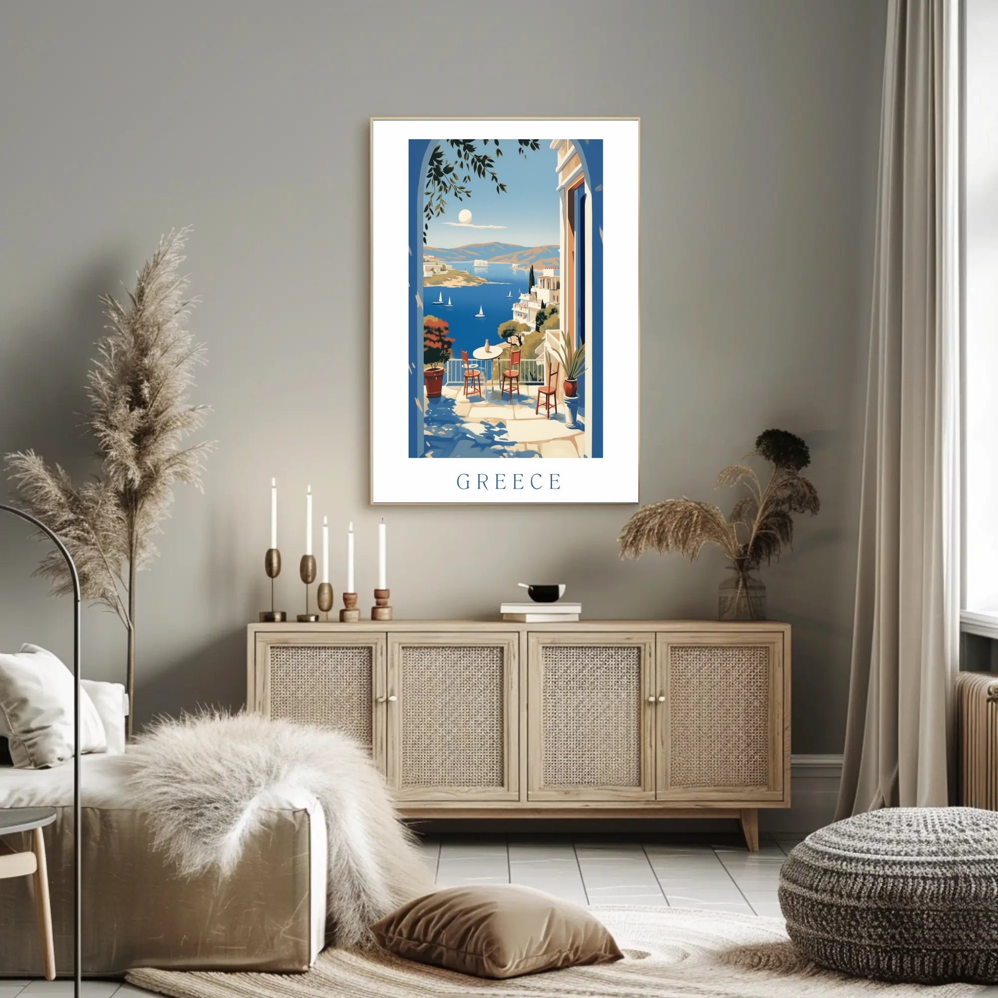 Scenic View of Greece Poster PosterGoat