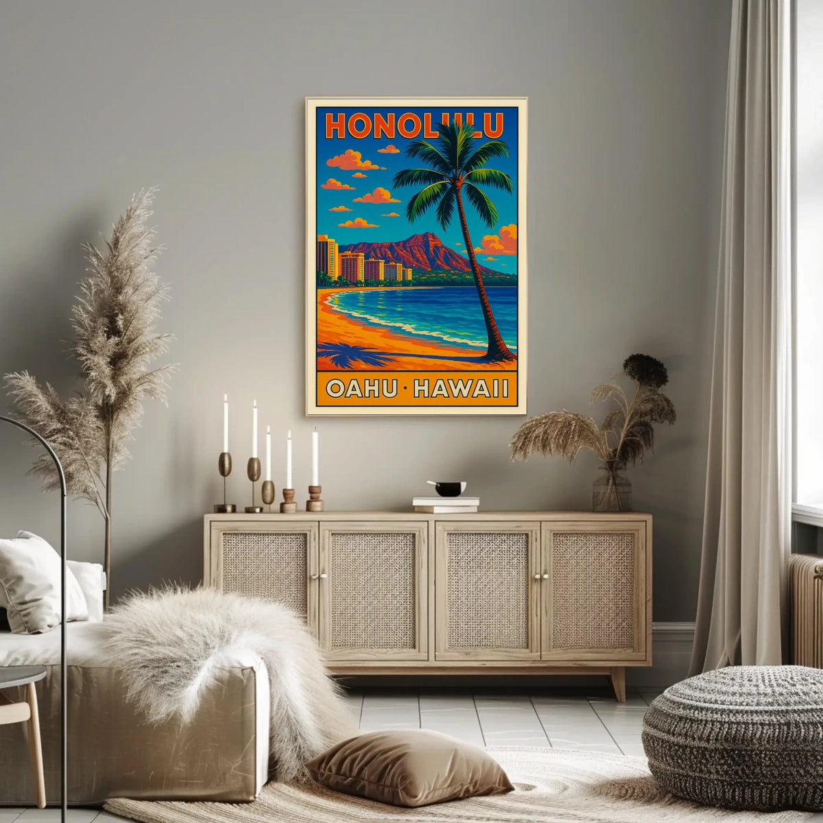 Honolulu Oahu, Hawaii Poster