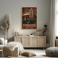 Syracuse, New York Architectural Poster