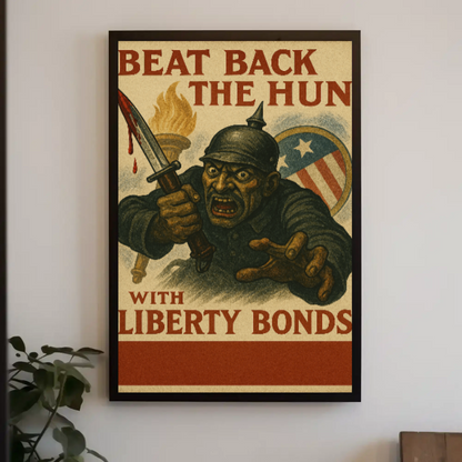 World War I Era Liberty Bonds Propaganda Poster