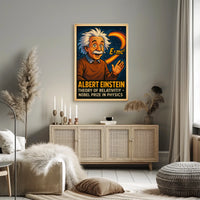 Einstein Relativity Vintage Science Wall Art Home Office Decor Wanderlust Academic Poster