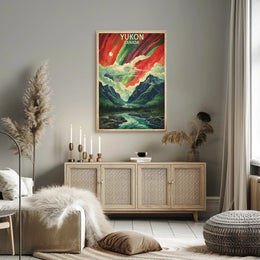 Yukon Northern Lights Adventure Travel Poster