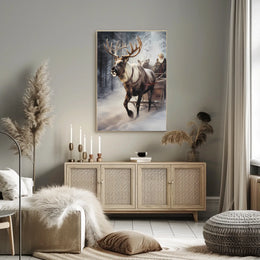 Winter Sleigh Ride Poster