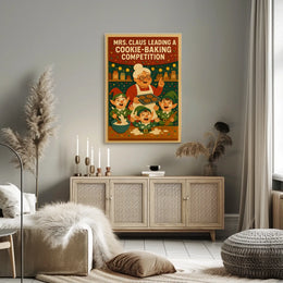 Mrs. Claus Cookie-Baking Competition Poster