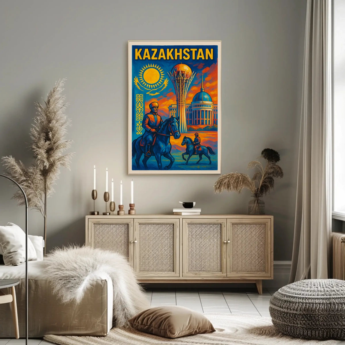 Kazakhstan Heritage Poster