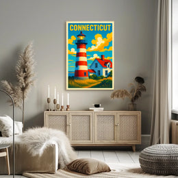 Connecticut Lighthouse Poster